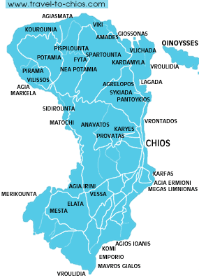 Map of Chios